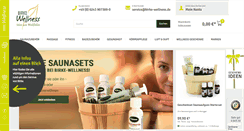 Desktop Screenshot of birke-wellness.de